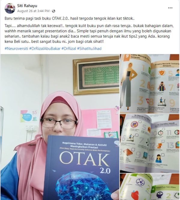 Testimoni Buku Otak