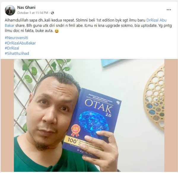 Testimoni Buku Otak